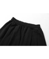 トリプルタックスウィートバルーンパンツ/Triple Tuck Sweat Balloon Pants (Black)