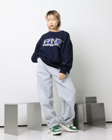 フレームクラックPNTロゴスウェットシャツ / Flame Crack PNT Logo Sweatshirt_Navy