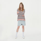 STRIPE V NECK KNIT_PINK (6612840743030)
