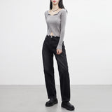 Frcan Open Collar Knitwear