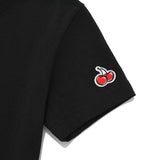 スモールチェリークロップ丈のTシャツ／SMALL CHERRY CROP T-SHIRT [BLACK]