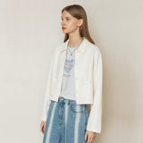 カラーツイードカーディガン/COLLAR TWEED CARDIGAN_CREAM