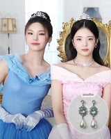 Aqua Jewel Princess Earring - Simple Version (ITZY Yeji Earring)