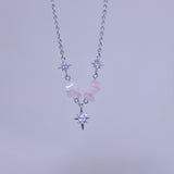 Rose Quartz Twinkle Necklace