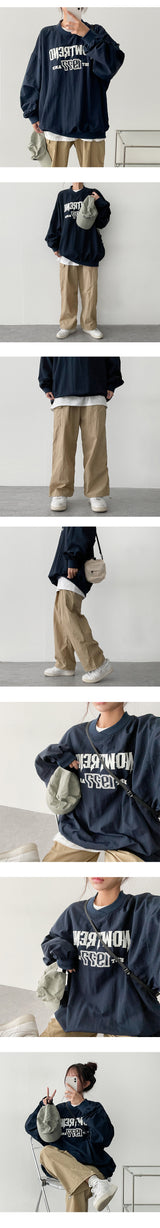 Goff Boxy Nylon Sweatshirt