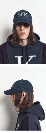 KYR Signature Logo Embossing Denim Ball Cap (Deep Blue)