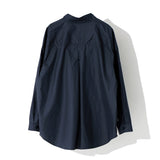 レクシオンカーブドジップオーバーシャツ / REXION CURVED ZIP-OVER SHIRT_NV