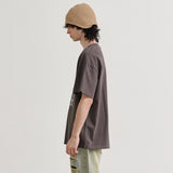フラワーピグメントTシャツ