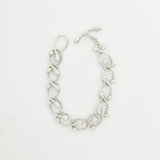 ティアドロップチェーンブレスレット / Tear Drop Chian Bracelet_Silver