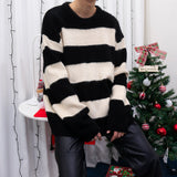 EVヘアーオーナメントストライプニット/EV Hair Ornament Striped Knitwear (3 colors)