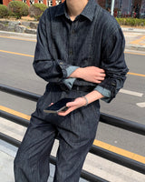 モノリネンツータックデニム / LE Mono Linen Two-Tuck Denim