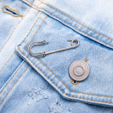 BBD Utopia Bleached Custom Raglan Denim Jacket (Blue)