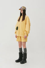Reverse Bear Patch Crewneck_Canary (6684838854774)