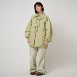 RIBBON PADDED JUMPER, GREEN