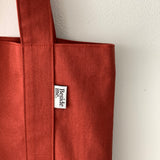Twill simple line bag - brick