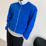 Contrast Stitch Zip-Up Jacket (6684150005878)