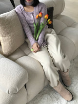 Greely cardigan muffler set 