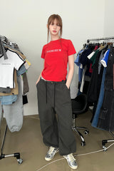VINTAGE PARACHUTE CARGO PANTS (KHAKI)