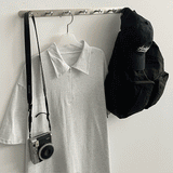 ローリーハーフジップアップカラーショートスリーブドレス / Roly Half Zip-Up Collar Short-Sleeved Dress