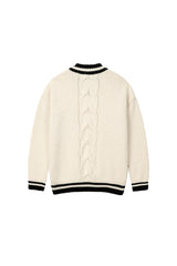 09ヘルガールケーブルニット / 0 9 hell girl cable knit (4579935682678)