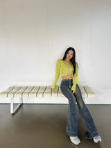 Edge bootcut long denim