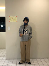 フェミニンコットンワイドピンタックパンツ