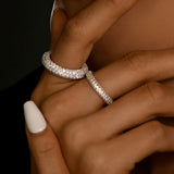 [S925] ドーナツ リング / [MONSTA X] [S925] Donut Ring (white,silver)