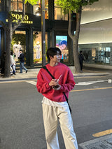 ロイドダブルサイドマルチファンクションオーバーサイズフィットスウェットシャツ / Lloyd's double sided multifunctional oversized fit sweatshirt (12 colors)