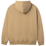 LE AREVEY ARCH LOGO HOODIE BROWN