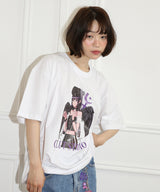 ブラックエンジェルハーフTシャツ / black angel half t-shirt (4497365041270)