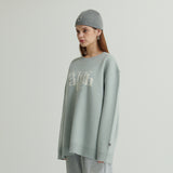 WHATTHE Big Logo Knit Pullover Blue (6643564675190)
