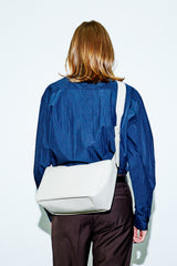 crinkle leather width cross bag ivory (6683711012982)