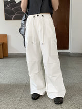 キーフY2Kピンタックポケットストッパーロングワイドカーゴパンツ/ kef Y2K pintuck pocket stopper long wide cargo pants