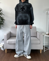 Side Snap Wide Sweatpants