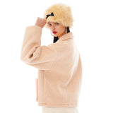 Stardust Boucle Wool Jacket [Peach]