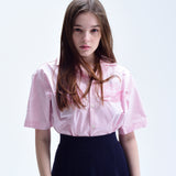 ミッションパッチボーリングシャツ/[UNISEX] Mission Patch Bowling Shirt (PINK)