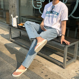 ダメージロングワイドデニム / Labo Damage Long Wide Denim (blue)
