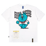 23 フィールグッドベアスタンダードフィットTシャツ / 23 FEEL GOOD BEAR STANDARD FIT T-SHIRTS WHITE / BLACK