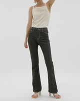 カラードウブーツカットパンツ/no.2378 color dough bootcut pants (4color)