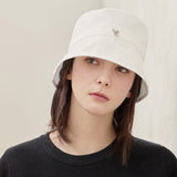 VZ Stud Basic Drop Bucket Hat / White