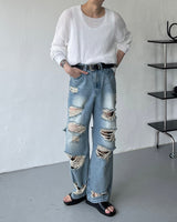 SOオーバーヴィンテージデニムパンツ / SO Over Vintage Denim Pants (Blue)
