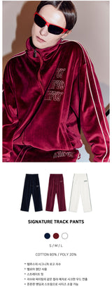 シグネチャートラックパンツ/SIGNATURE TRACK PANTS [BURGUNDY]
