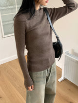 klechi Grayish Washing Long Wide Denim Pants