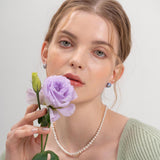 2022パントンデイリースクエアマーブリングピアス/2022 Pantone Daily Round Marbling earring (BP)