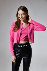 Faux leather leggings