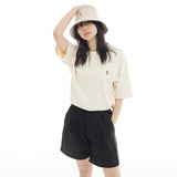 ワンタックワイドフィットショートパンツ/ONE TUCK WIDE FIT SHORT PANTS-BLACK