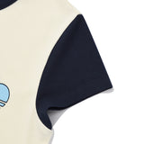 チェリーカラーリングキャップスリーブTシャツ / CHERRY COLORING CAP SLEEVE T-SHIRT [IVORY]