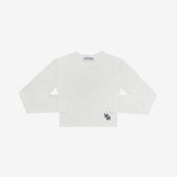 [NONCODE] New Dell Embroidery Crop T-shirt