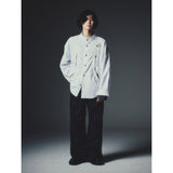レクシオンカーブドジップオーバーシャツ / REXION CURVED ZIP-OVER SHIRT_WH