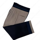 カーリング3タックスラックス/UN718 Curling Three-Tuck Slacks (3 colors)